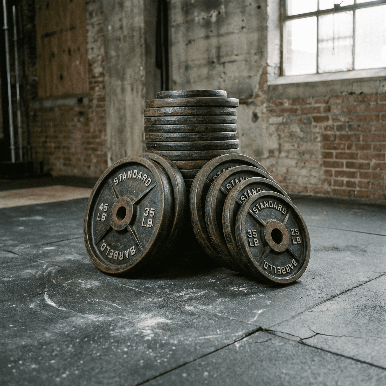 ESTOS SON DISCOS DE GYM FUNDIDOS EN HIERRO